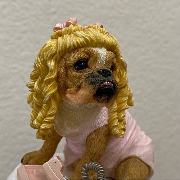 2005 Zelda Wisdom 16615 Westland “Calling All Princesses” Bulldog Dog Figurine - Picture 7 of 16